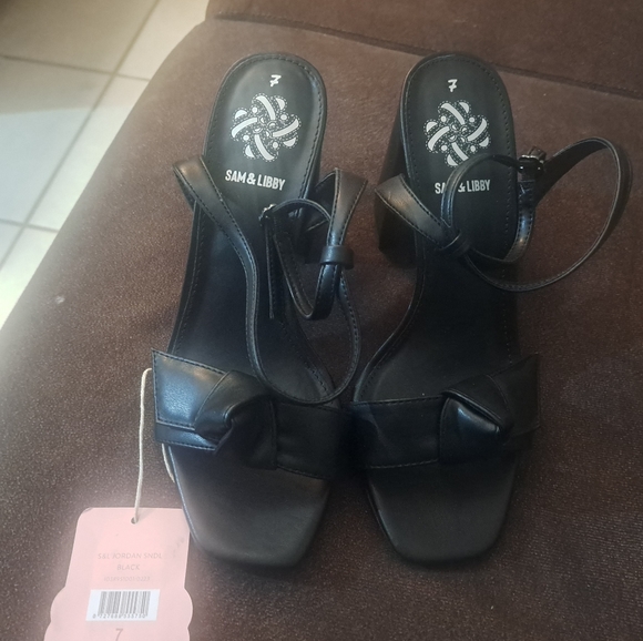 Sam & Libby Jordan Women’s Block Heeled Sandals Size 7 - Picture 2 of 5